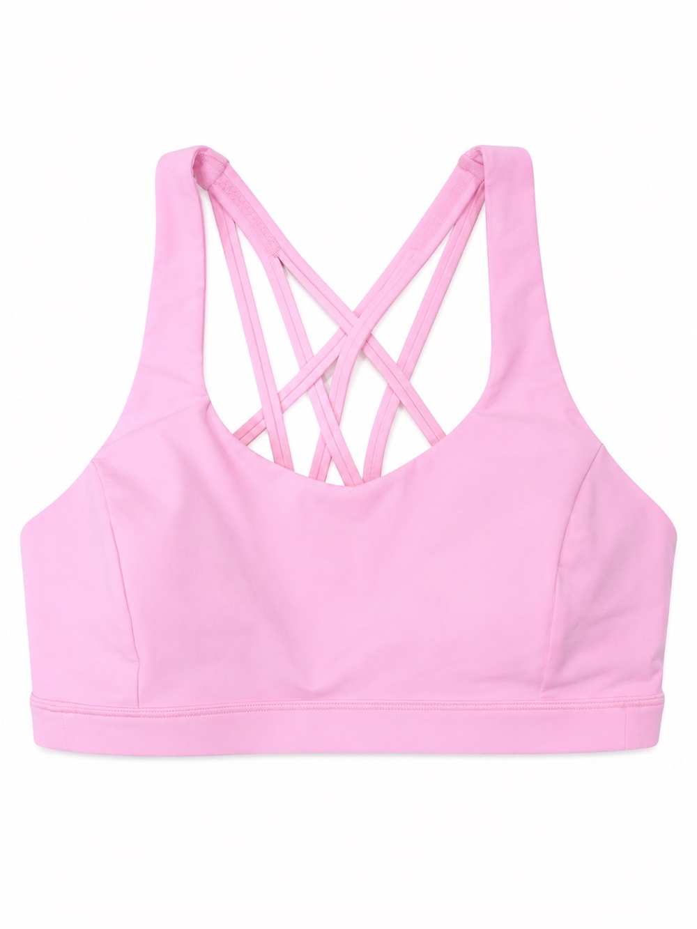 Lululemon Pink Strappy Back Sports Bra – Size 6
